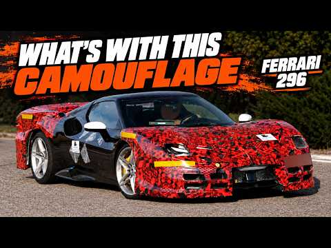 Hybrid-Free Ferrari 296 Challenge Stradale Spied Wearing Funny-Looking Camouflage