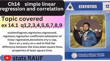 ex14.1 q1,2,3,4,5,6,7,8,9 ch14 simple linear regression and correlation/statsrauf