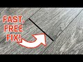 Two FREE and Cheap Ways to Fix Gaps In Your Floor
