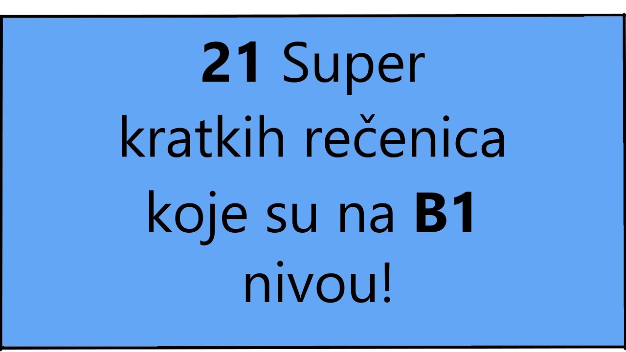 Koliko je dobar tvoj Nemački? Da li možeš prevesti ove rečenice na A2 B1 nivou?