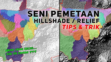 Seni Pemetaan Membuat Hillshade - Relief  pada Arcgis