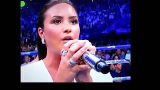Demi Lovato - Sings US National Anthem Mayweather/Mcgregor Fight (Full Version)