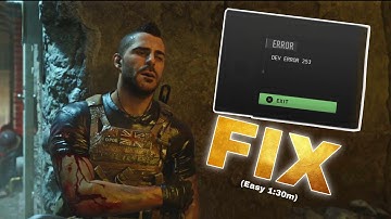 How To Fix The DEV Error 253 In the Mission Alone - Call of duty mw2 campaign