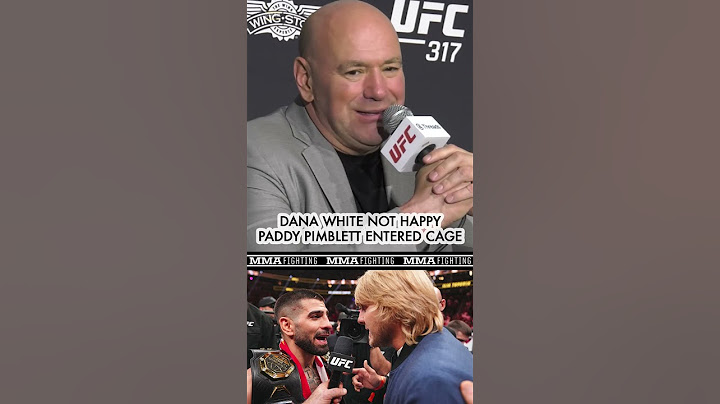 Dana White was not happy Paddy Pimblett was allowed to face off with Ilia Topuria at #UFC317