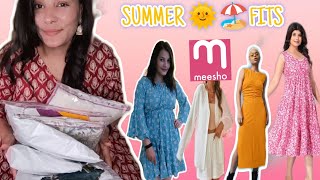 MEESHO CHEAPEST  MUST  SUMMER DRESSES HAULmeeshohaulmeeshosummerdresseshaulviral