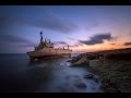 CYPRUS # PAPHOS, Sierra Leone-flagged, EDRO III shipwreck, MOUNTAINS, CORAL BAY, VILLAS