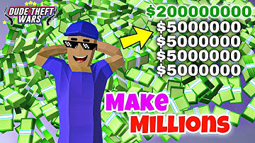 How To Make Money Fast in dude Theft Wars | Dtw money fast | CHM JALAL