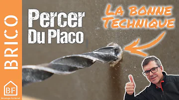 Comment percer un trou dans un mur en placo ?