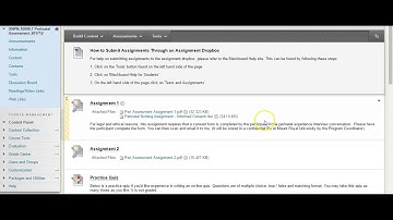 How to submit a student assignment in Blackboard Learn