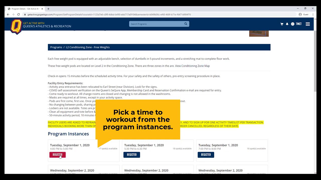 How To Book Your Activity Time At The Arc Youtube