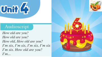 Connect Primary 1 Unit 4How old are you? song 🍰🎂 نصوص الأستماع  الصف الأول الأبتدائي