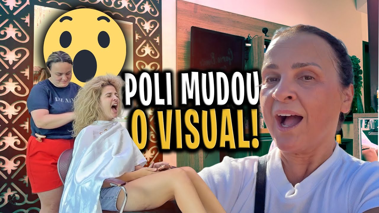 Fazendo compras com minha mãe - Poli cortou radical o cabelo