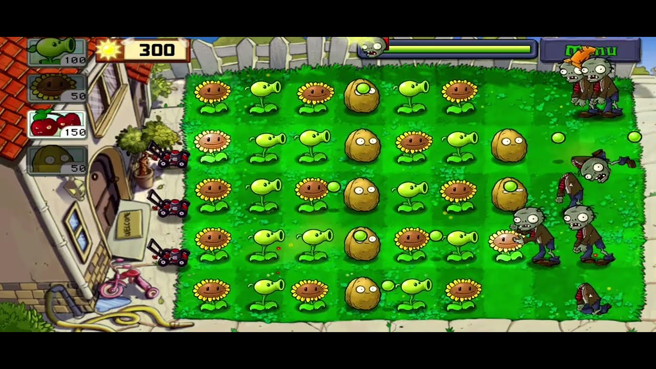 Day Level 4 | Plants vs Zombies - YouTube