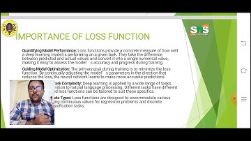 Loss functions in Deep Learning