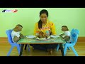 Obedient Baby Monkey KAKO & LUNA Eating Roasted Chicken With Meat Ball And Jack Fruits