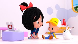 La Canción De Bu Bu (The Boo Boo Song) 👨🏻‍🦲👧🏻 Cleo Y Cuquín | Canciones Infantiles En Español