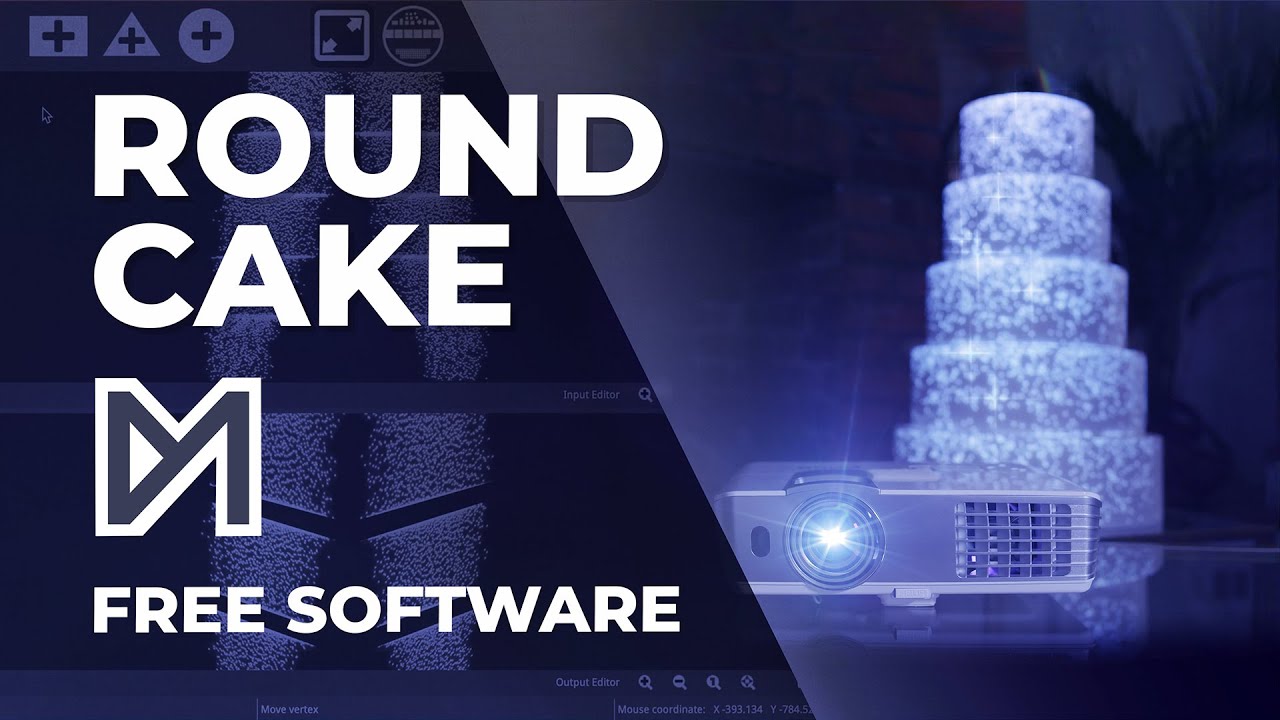 Round Cake Projection Mapping Tutorial Free Software  YouTube