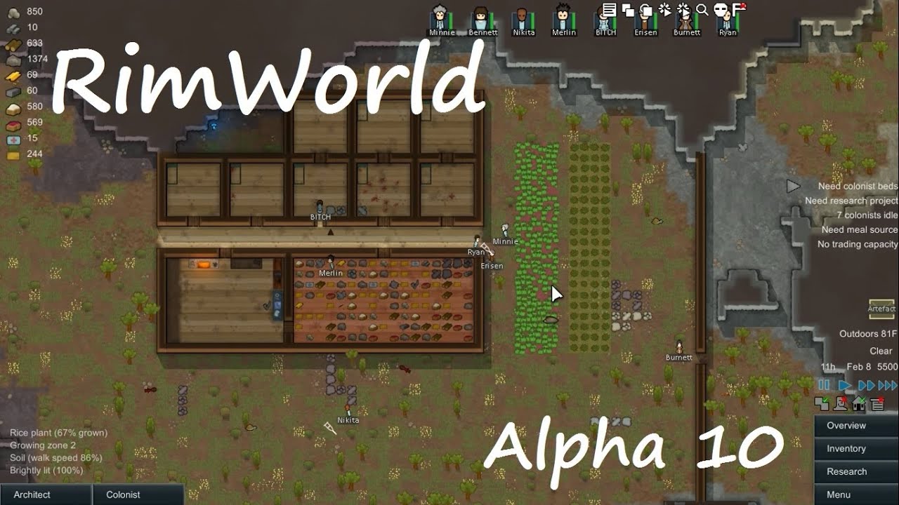 [3] Rimworld - Construction!! - [Let's Play] - YouTube
