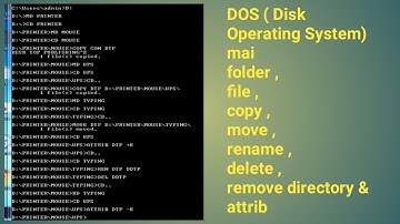 MS-DOS mai copy con, copy, Move, attrib, del, Ren | Chapter 1 Dos commands | Kwar Excel Expert
