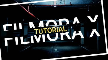 Easy Text Animation Intro in Filmora X