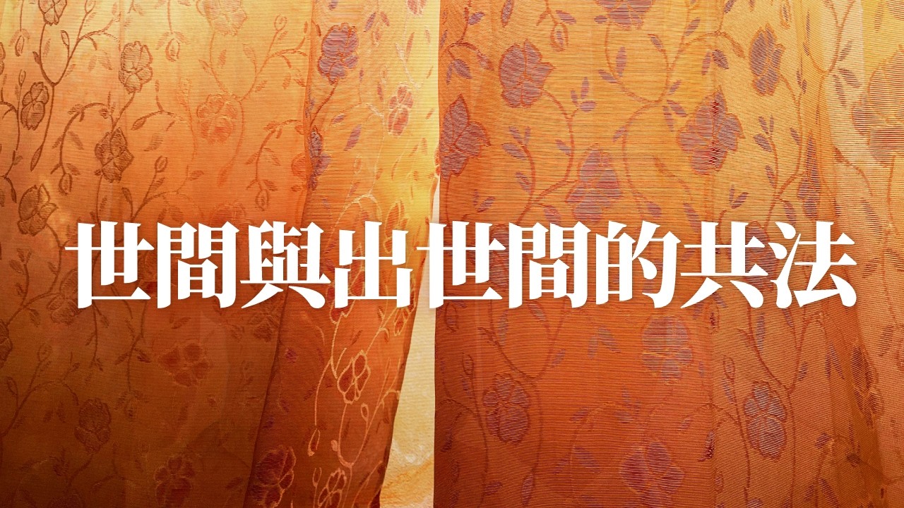 世間與出世間的共法｜AI沒有覺性｜你只要你覺性，你自己本身若有到達的話，你那支劍你要怎麼使用都可以｜