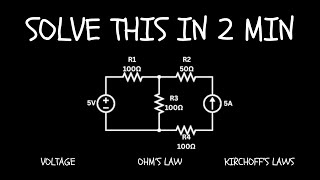 How to Use Current Sources | Output Voltage and KCL in 4 Steps