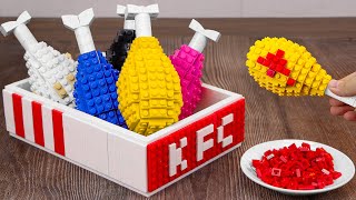 Satisfying LEGO FRIED CHICKEN & French Fries 🍗 / Stop Motion Cooking ASMR