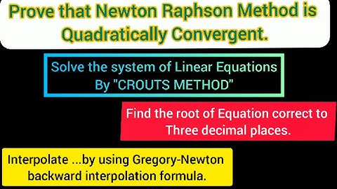 Numerical Analysis // Solution of Past Paper Fall 2021