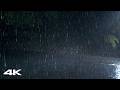 Get Over Insomnia with Strong Heavy Rain at Night | Instant Sleep for Tired Minds | Rain White Noise