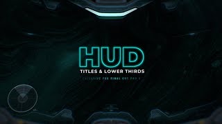 HUD Titles & Lower Thirds for Final Cut Pro X Trailer
