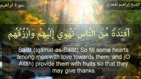 الشيخ ابراهيم المنصري - سورة ابراهيم