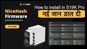 how to install nicehash firmware in s19k pro asic miner