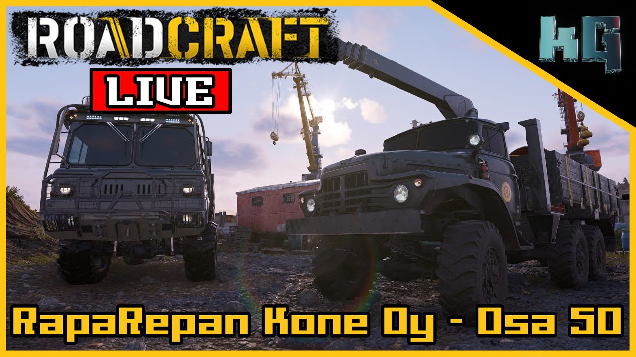 LIVE // RapaRepan Kone Oy - Osa 50 / Roadcraft Suomi / kiksuGaming