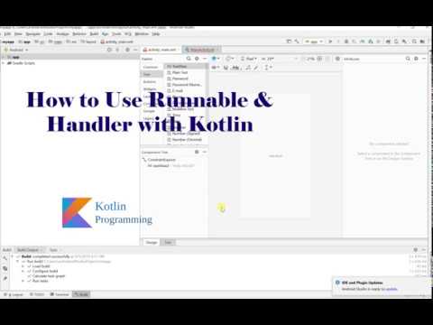 Using runnable and Handler methods in Kotlin android development