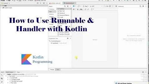 Using runnable and Handler methods in Kotlin android development