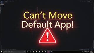 How to fix You can’t move default app install location error in Windows 10