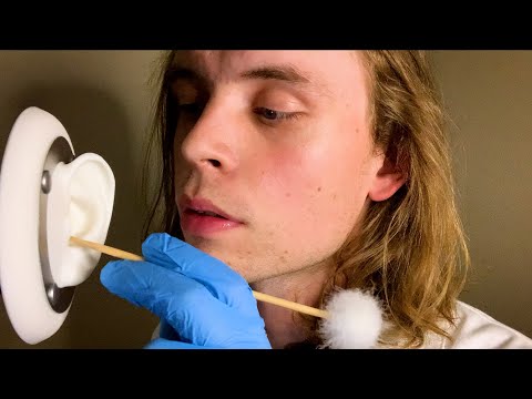 ASMR Classic DEEP Ear Cleaning Exam & CLOSE Whispering (ear to ear, sensitive, doctor roleplay)