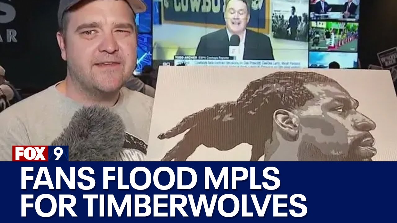 Minnesota Timberwolves Fans Flood Minneapolis For Game 1 Youtube 