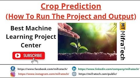 Crop Prediction ( How To Run The Project and Output) - Mifratech#bestmlprojects#bestAIprojects