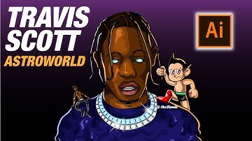 TRAVIS SCOTT x ASTROWORLD (Adobe Illustrator)