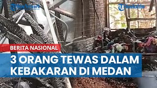 Satu Unit Rumah dan Bengkel Terbakar di Medan Tuntungan
