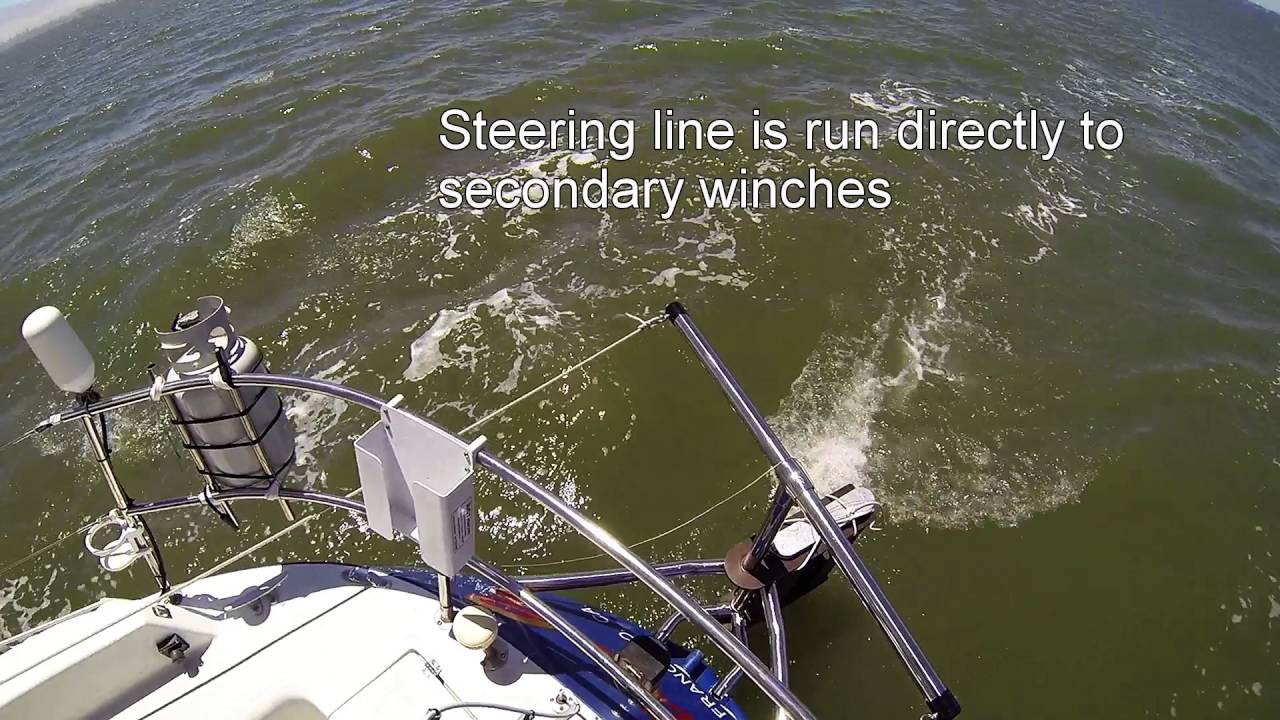 Emergency Rudder Testing S/V Nicole - YouTube