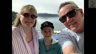 Coeur d'Alene Resort stay and enjoying the heated infinity pool.
