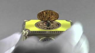 singing bird box with timepiece, by C. H. Marguerat