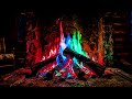 🔴🔵🟢 Colorful Fireplace 4K | Relaxing Multi-Color Fire Sounds for Sleep & Meditation