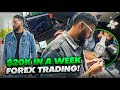 Day in the life of a day trader  making 22000 in a week with forex trading