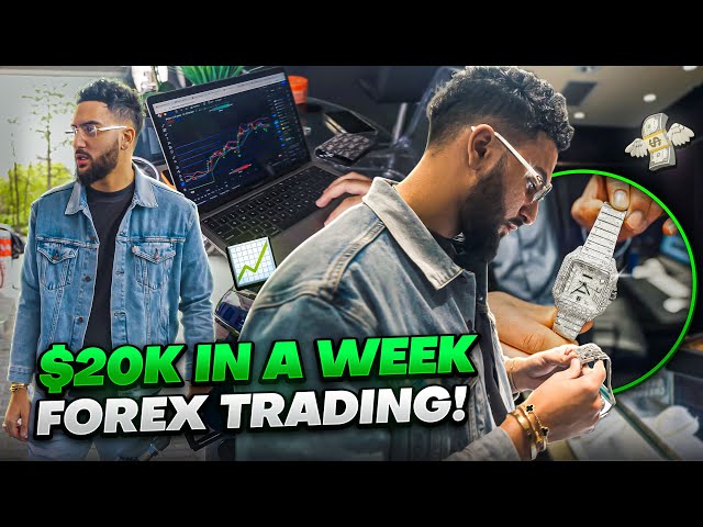 Day In The Life Of A Day Trader | Making $22,000 In A Week With Forex Trading class=