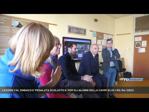 LEZIONE COL SINDACO E 'PEDALATA SCOLASTICA' PER GLI ALUNNI DELLA CAMPI ELISI | 05/04/2023