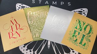 Foiling the Christmas Betterpress plates