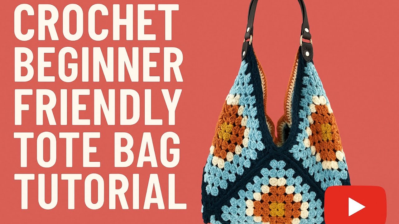 DIY Crochet Tote Bag 🌈 | Easy & Colorful Bag for Beginners (Step-by ...